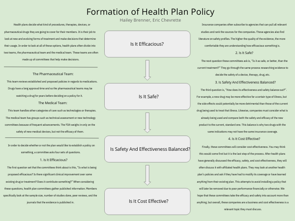 Health Plan Policy