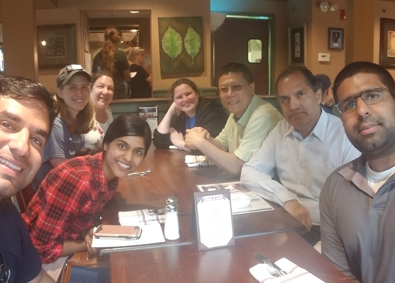 Wright Center Residents Eating Lunch